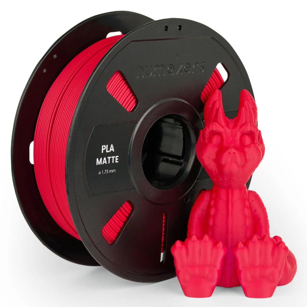 Matte PLA Ruby Red Filament 1.75 mm 1 kg