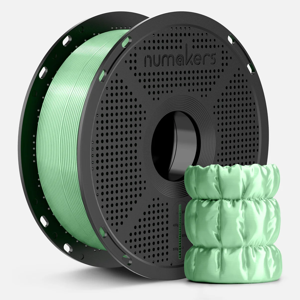 Silk PLA Mint Green Filament 1.75 mm 1 kg