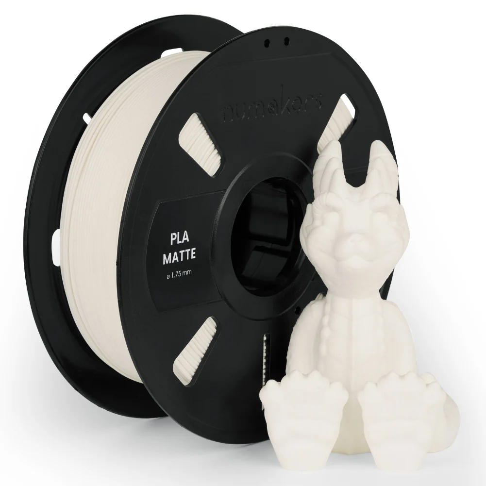 Matte PLA White Filament 1.75 mm 1 kg