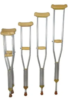Adjustable Aluminum Alloy Armpit Crutch Cane, view 1