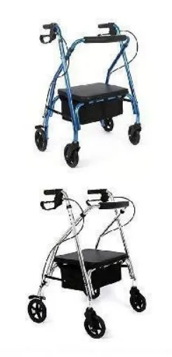 Adjustable Rollator Walker with Shopping Basket, view 1