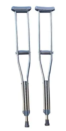 Adjustable Stainless Steel Armpit Crutch Cane, view 1