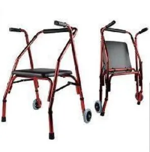 Aluminum Alloy Foldable Walker with Wheels, view 1