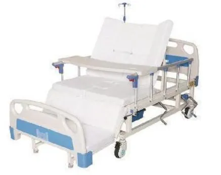 Manual Sectional Leg-Bending Hospital Bed (Full Section), view 1