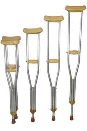 Adjustable Aluminum Alloy Armpit Crutch Cane