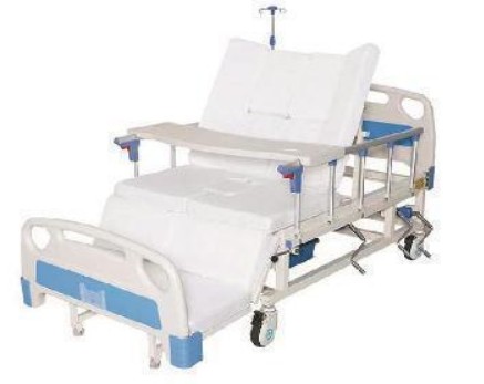 Manual Sectional Leg-Bending Hospital Bed (Full Section)