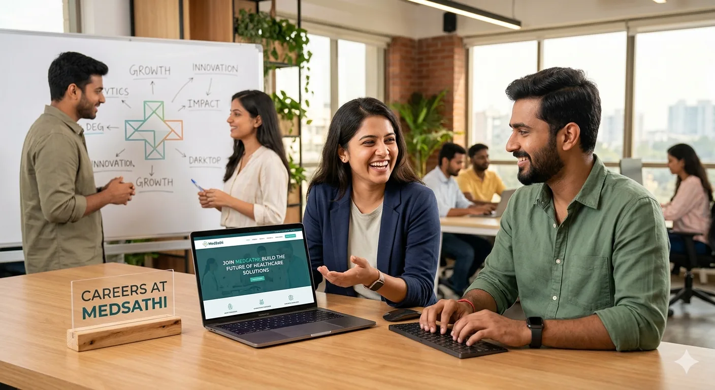 Medsathi careers team collaboration