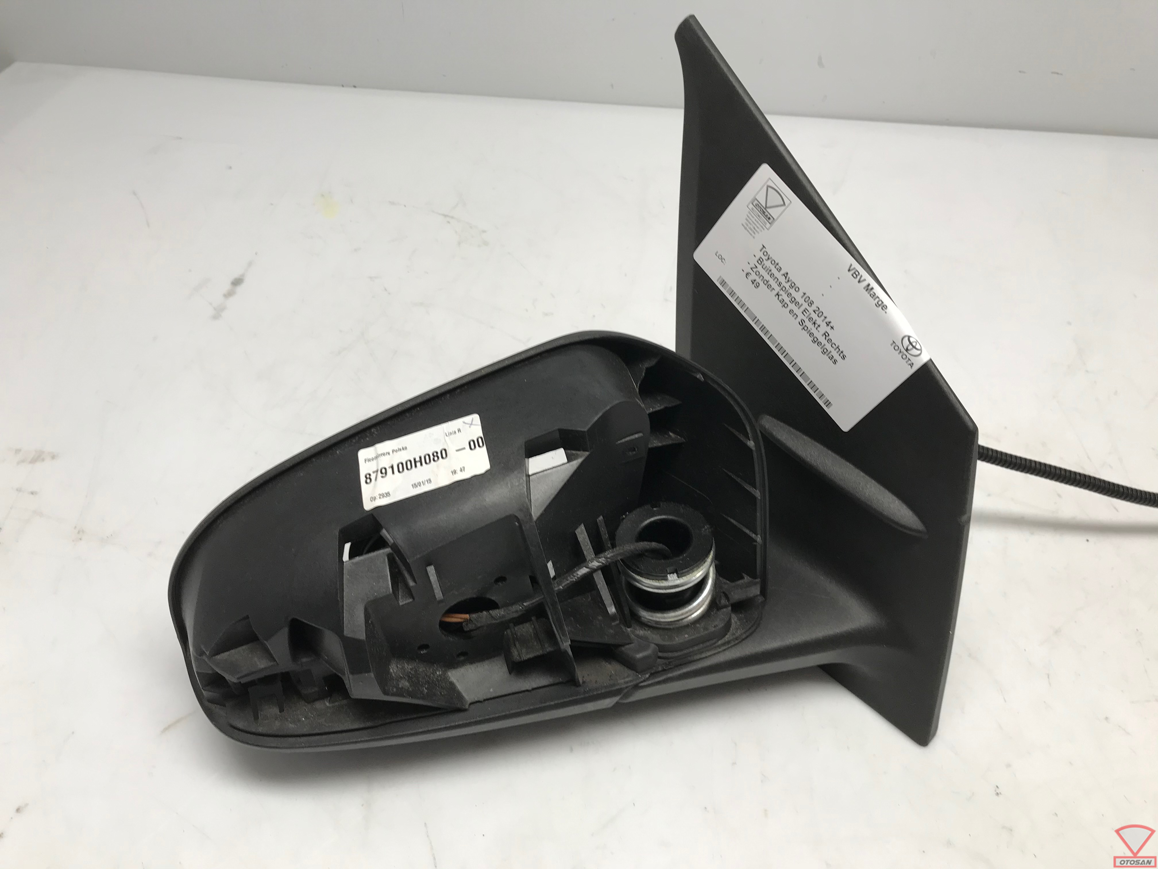 toyota aygo 108 2014+ außenspiegel elektr. richtig