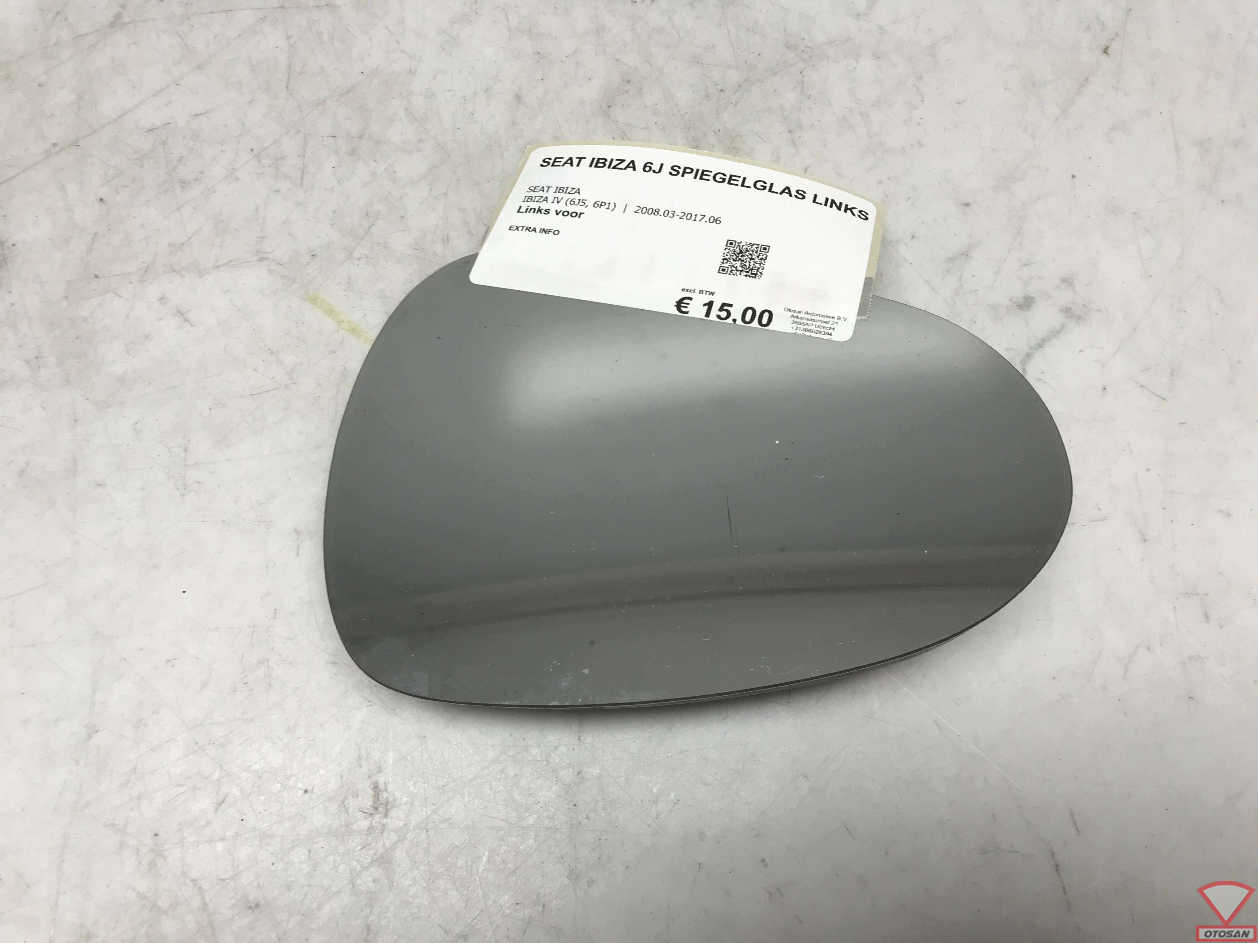 Seat Ibiza 6J 2008-2017 Spiegelglas Links Origineel!