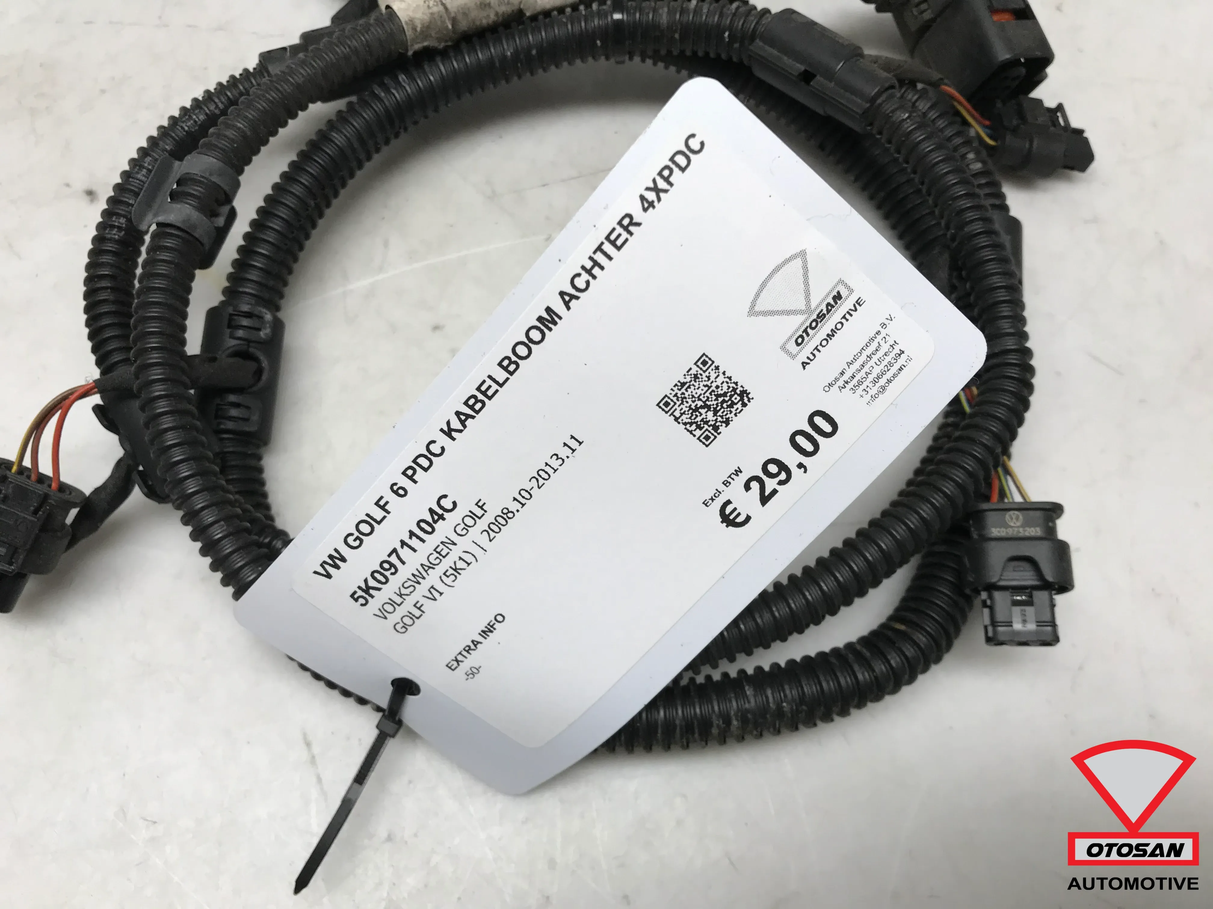 VW Golf 6 Parksensor Kabelbaum hinten 4xPDC 5K0971104C