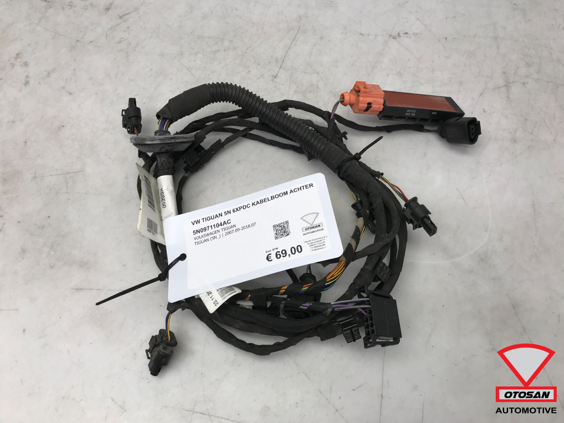VW Tiguan 5N 6xPDC Wiring Harness Rear 5N0971104AC
