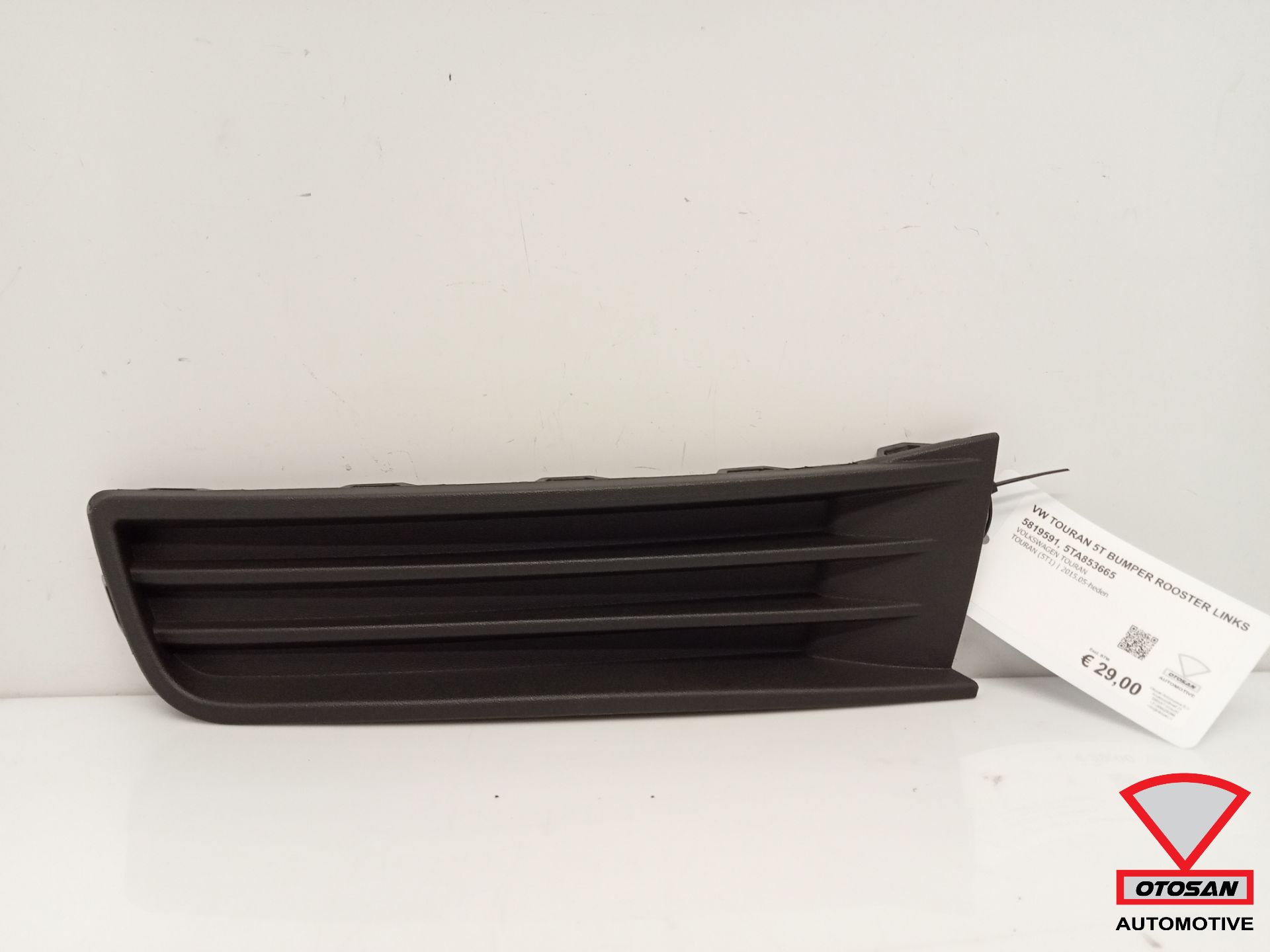 VW Touran 5T 5TA 2016+ Bumper Grille Left New 5TA853665