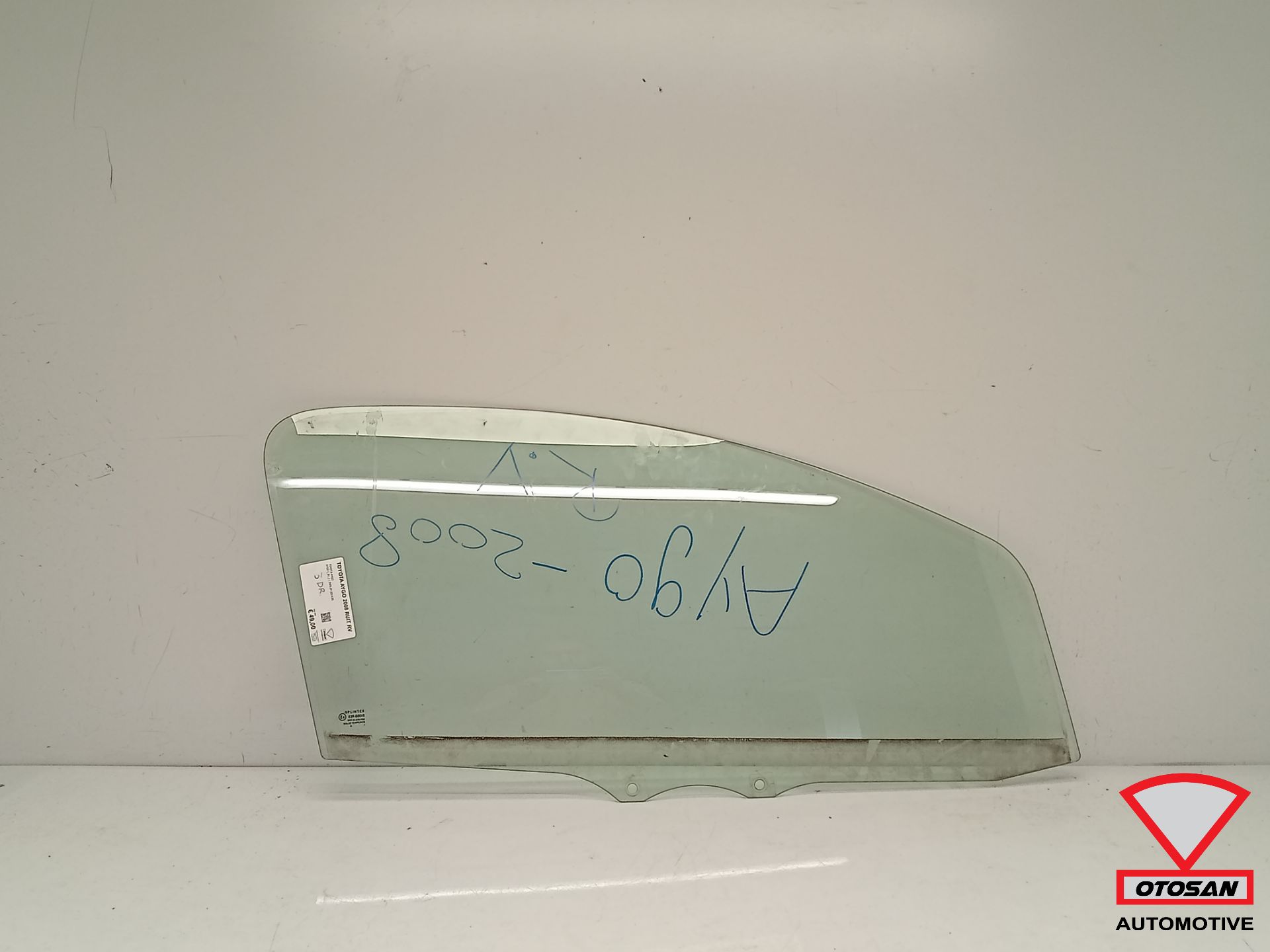 Toyota Aygo 3DRS 2008 Window Window Door Door Right Front
