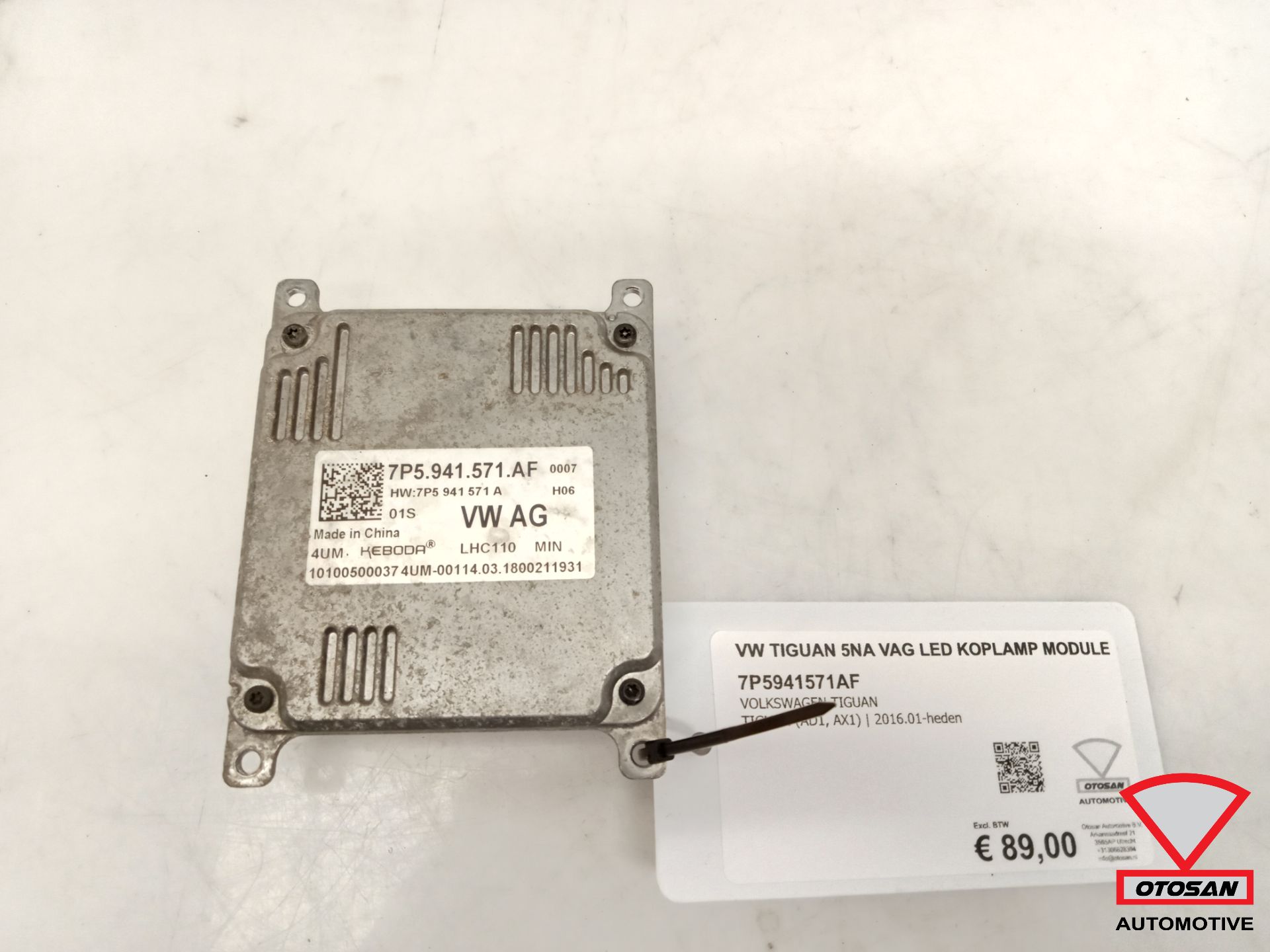 VW Tiguan 5NA VAG LED Koplamp Module 7P5941571AF