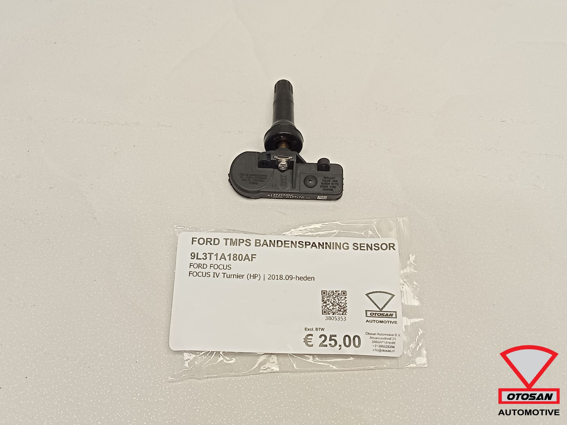 Capteur de pression des pneus Ford TMPS 9L3T1A180AF