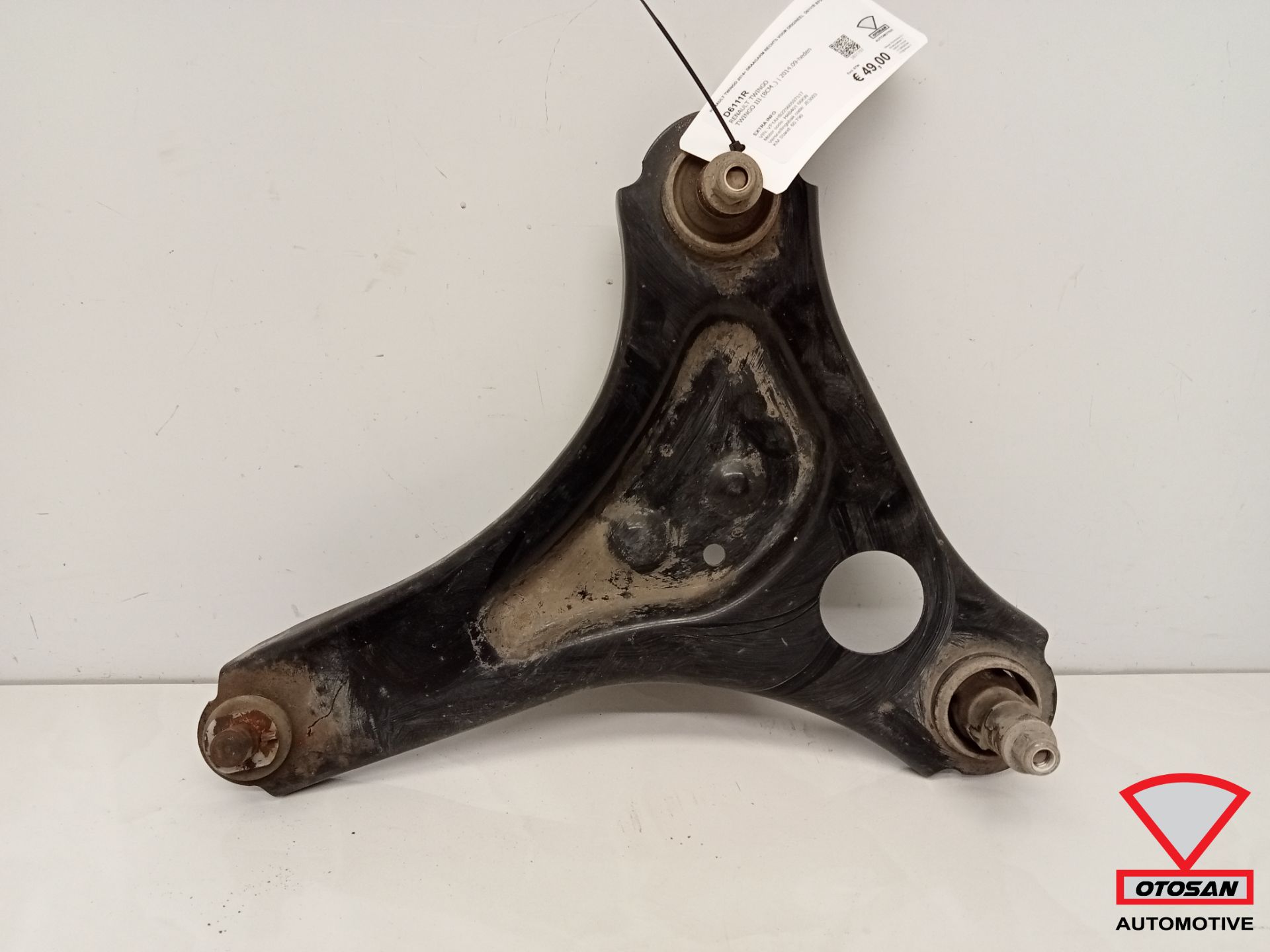 Bras de suspension avant droit d'origine Renault Twingo 2014+ D6111R BP27329710M13