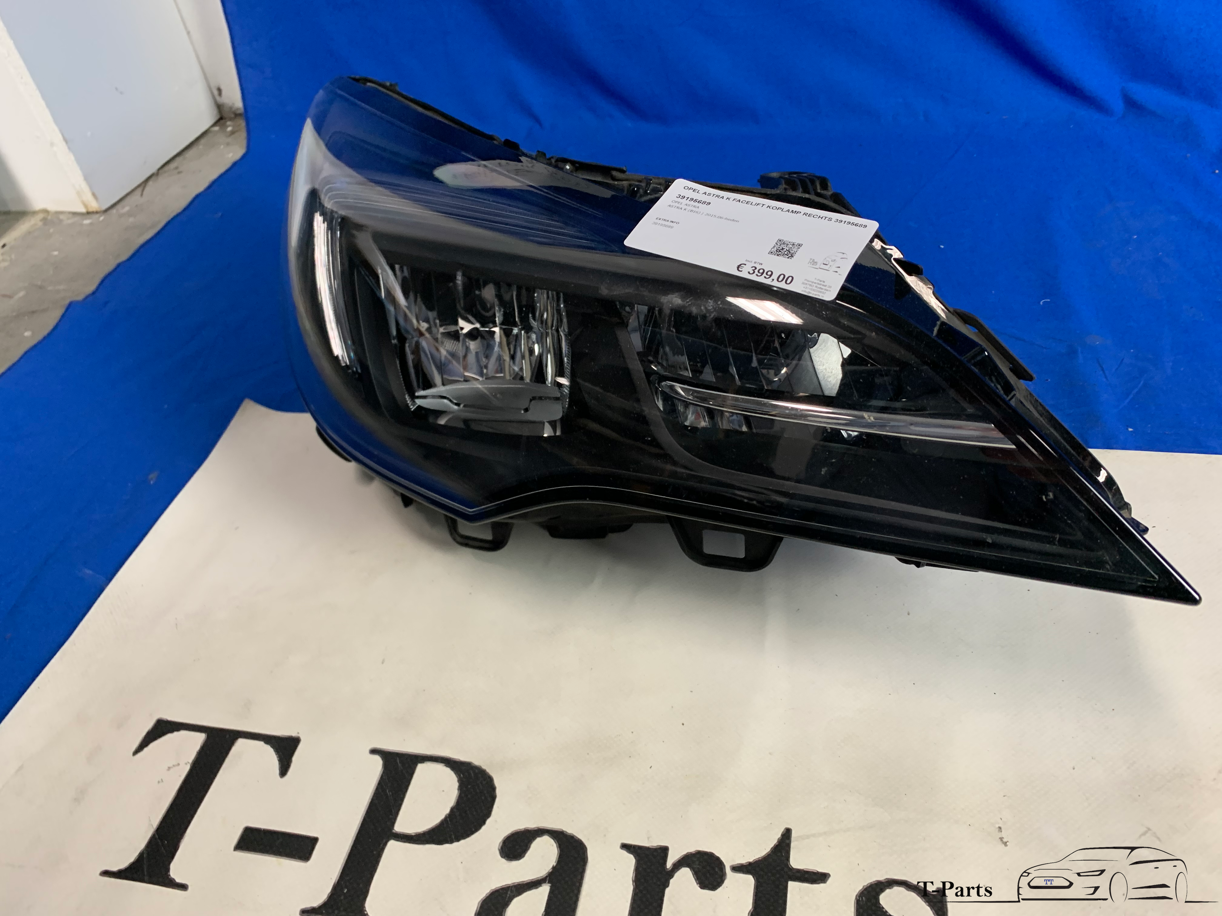 Opel astra K facelift phare droit 39195689 lampe