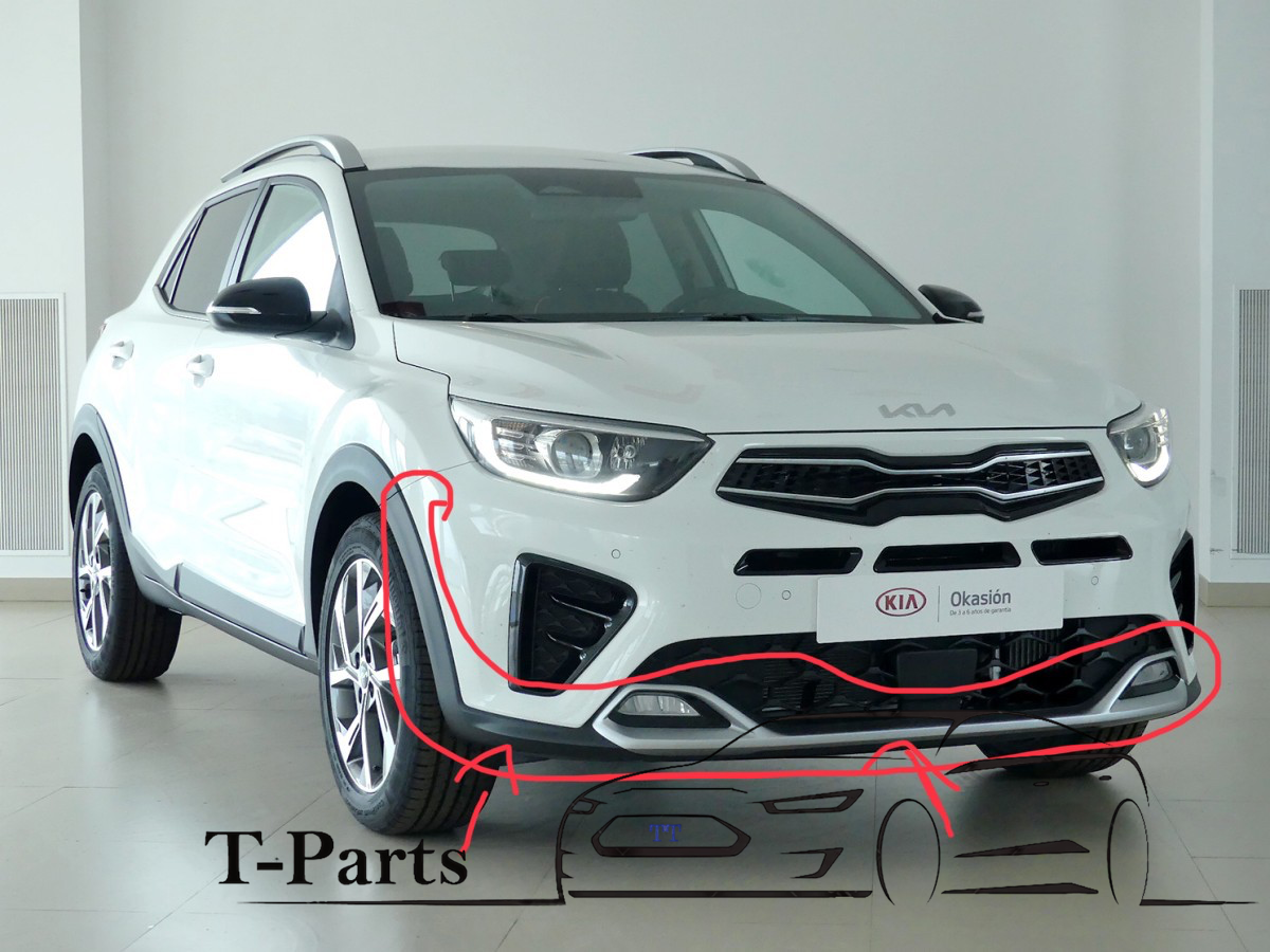 Kia stonic facelift voorbumper onder deel bumper nieuw 86512h8ka0