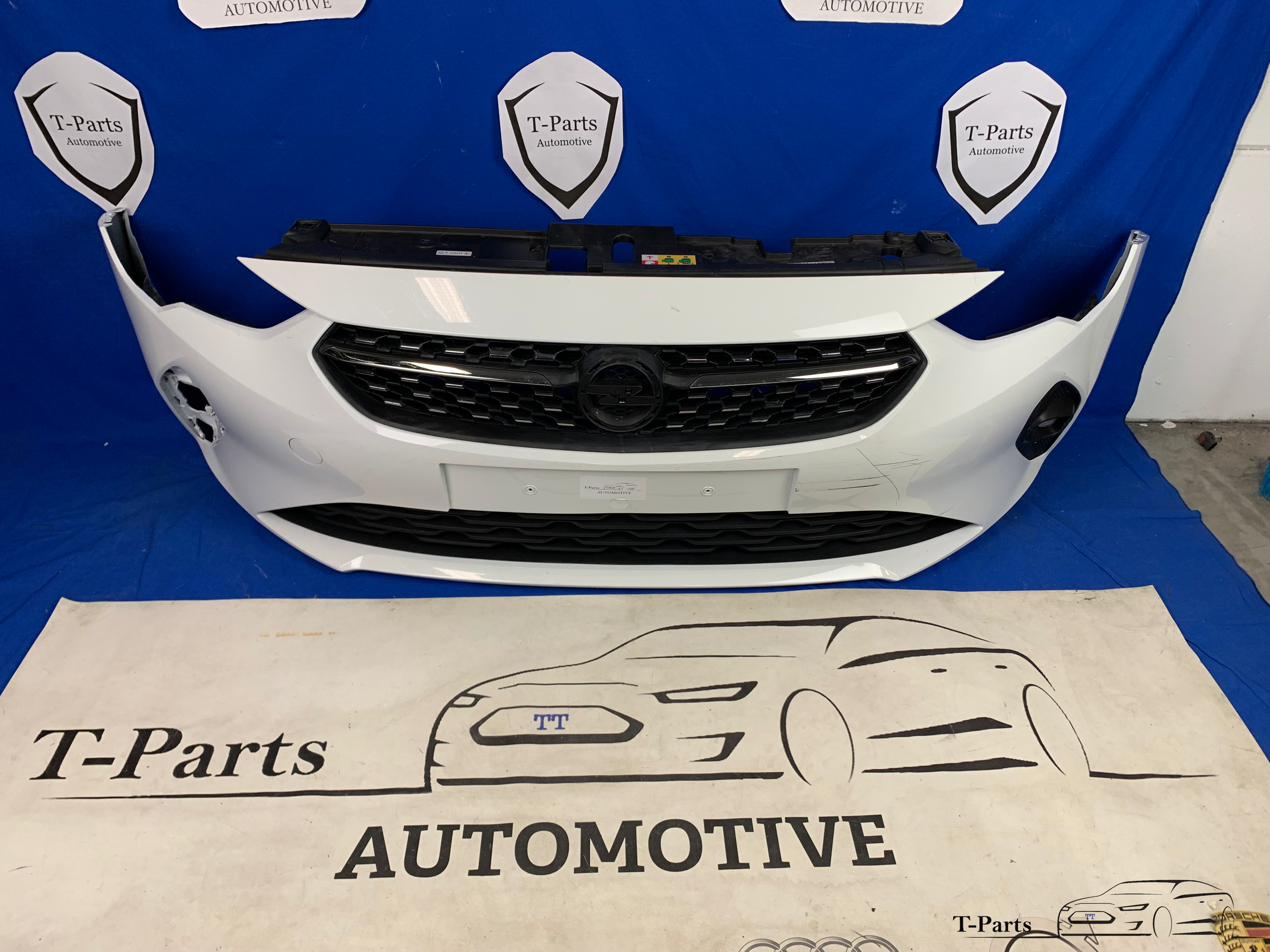 Opel corsa F elektrisch voorbumper bumper grille rooster grill
