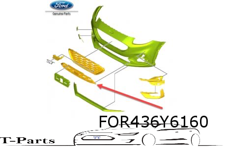 Ford puma ST onder grille rooster voorbumper gril bumper grill