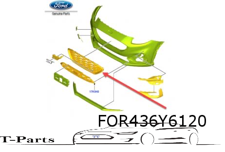 Ford puma ST grille rooster voorbumper gril bumper grill