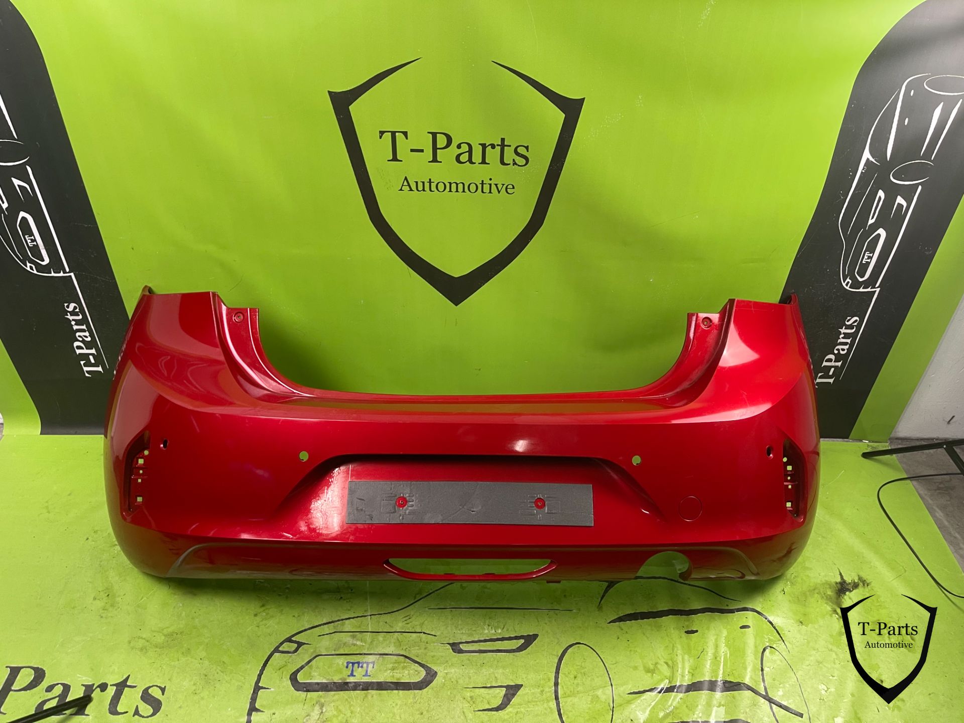 opel corsa F achterbumper bumper 4x PDC