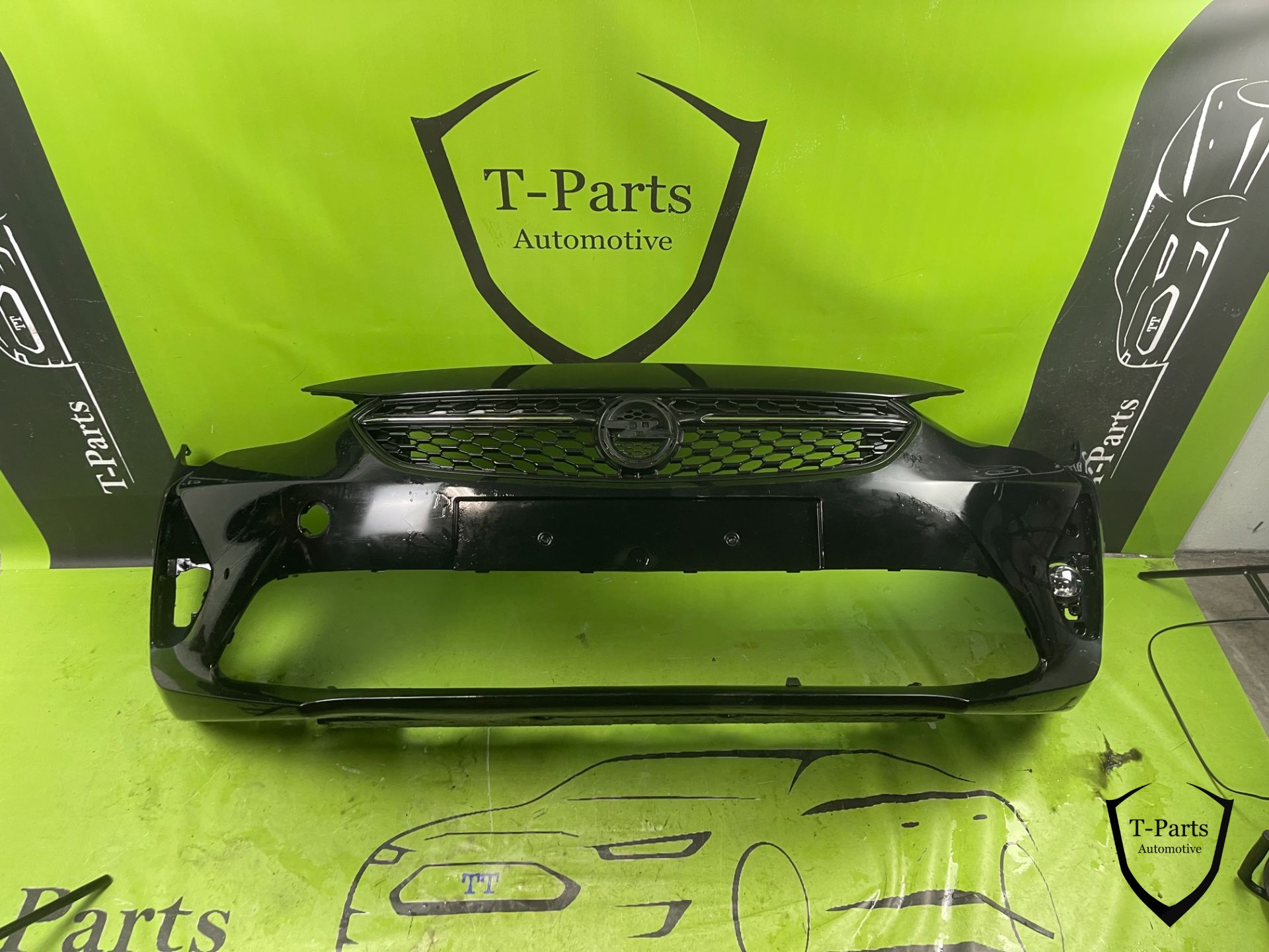 opel corsa f GS line voorbumepr 6x PDC bumper grille rooster gril