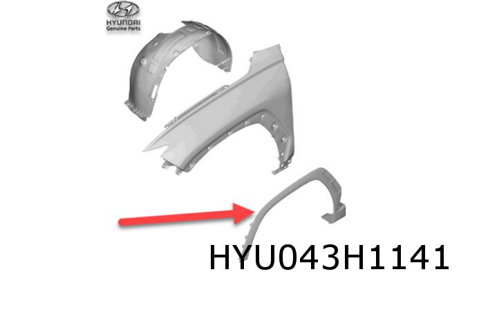 hyundai tucson links zijscherm lijst spatbord 87711N7100 87711N7000