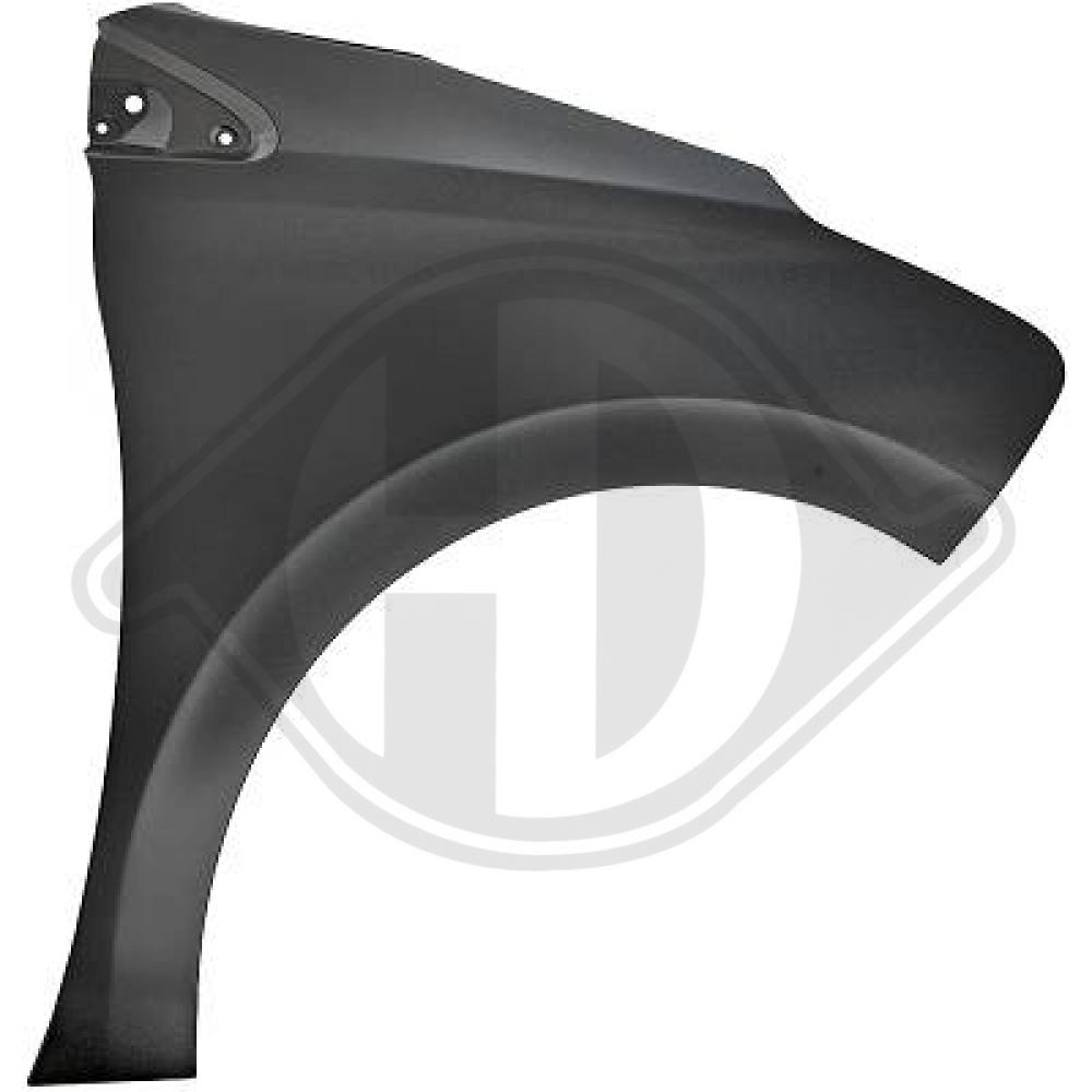 Peugeot 208 rechts zijscherm spatbord 2012+