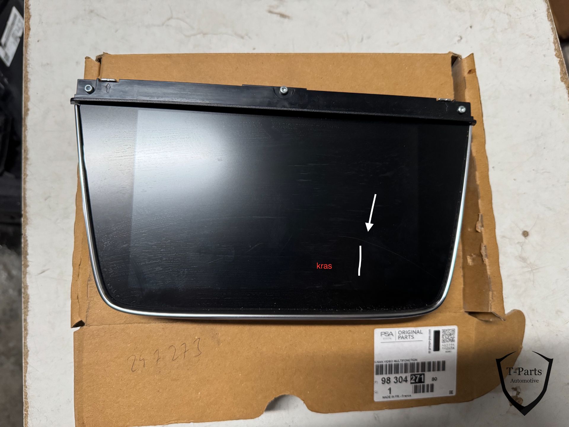 opel grandland X scherm navigatie Display Interieur 9830427180