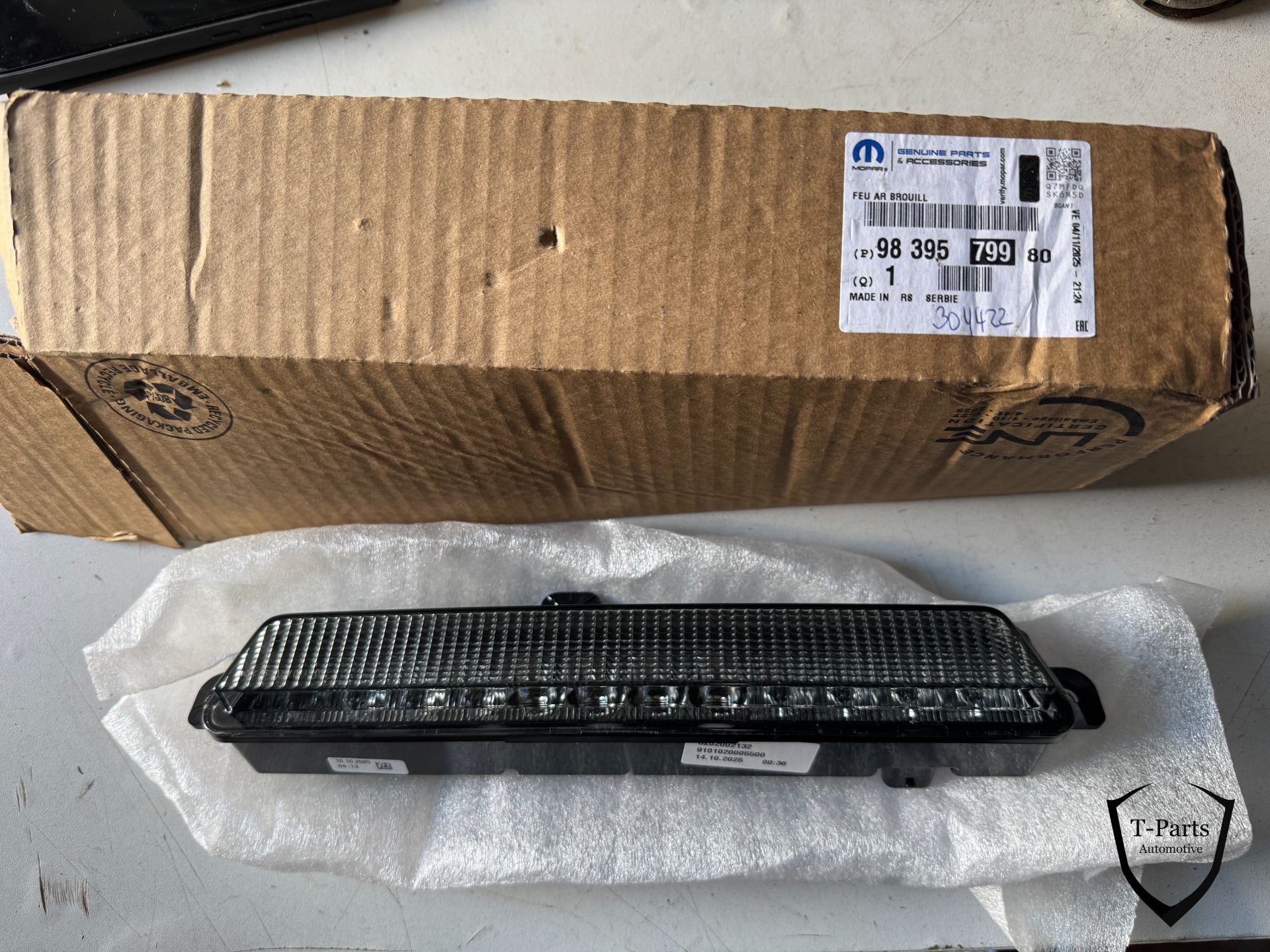 opel astra L achter mistlamp achterbumper bumper