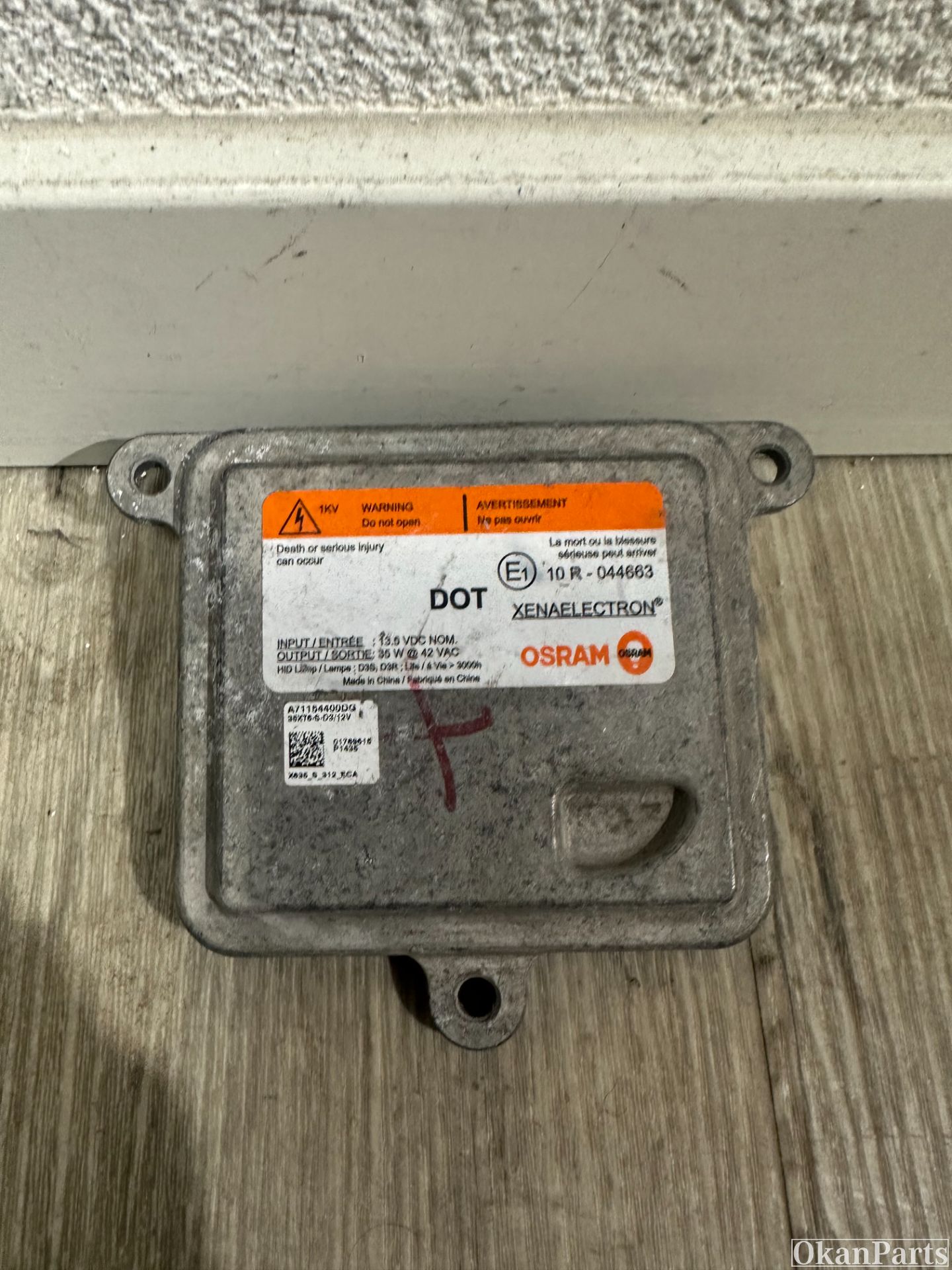 Osram A71154400DG 10R034663 Xenon Ballast module