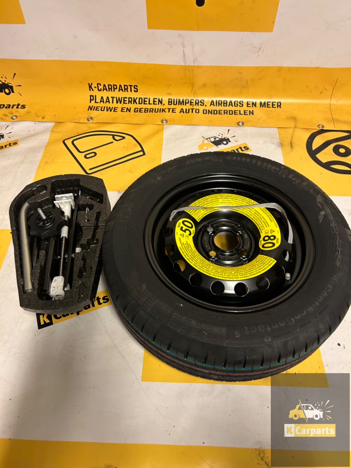 Roue de secours + Coffret outils VW up SEAT Mii Citigo 14 pouces