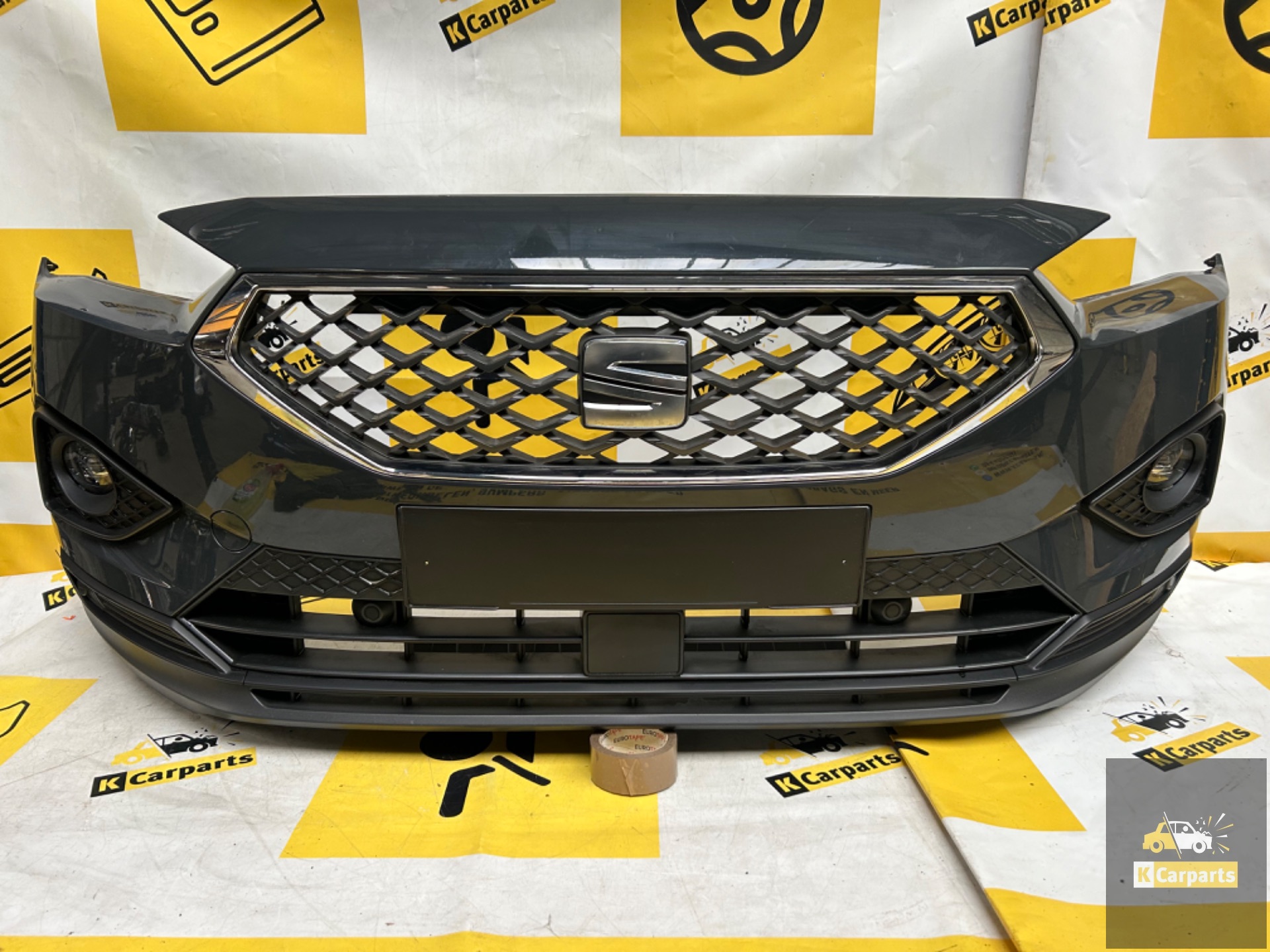 Stoßstange vorne Seat Tarraco 5FJ807221 LC7Q Delfingrau 6xPDC