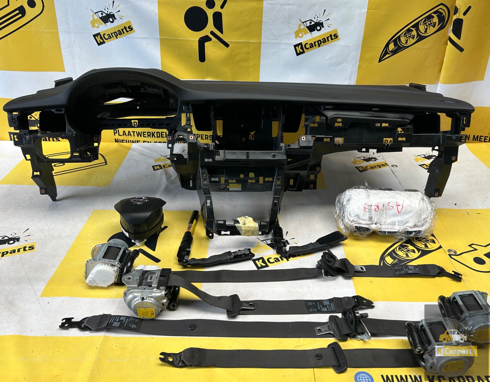 Airbagset Opel Astra K Compleet Dashboard set
