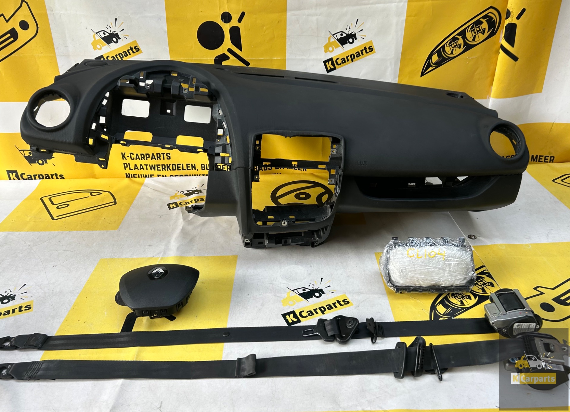 Renault Clio 4 Airbagset compleet Dashboard + Airbags