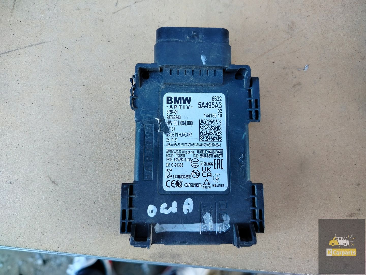 5A495A3, capteur de maintien de voie BMW