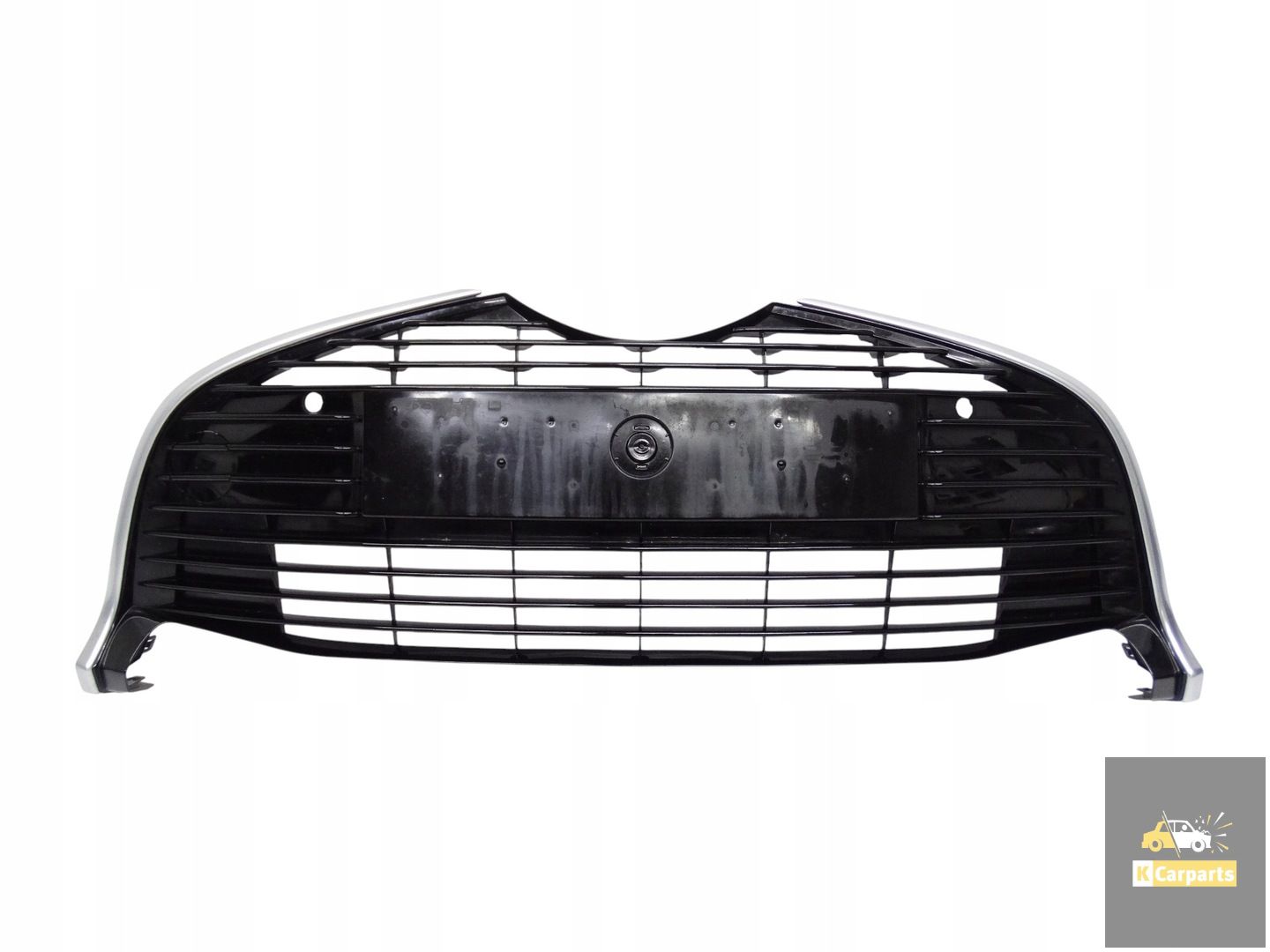 53102-0D030, Grille centrale de pare-chocs pour Toyota Yaris III Lift Hybrid 2014-2017