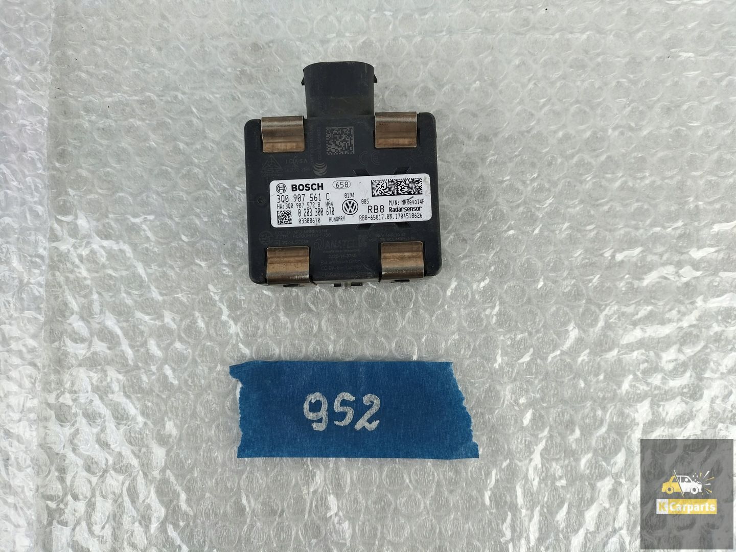 3Q0907561C, VW PASSAT B8 2014-24 RADARSENSOR DISTRONIC