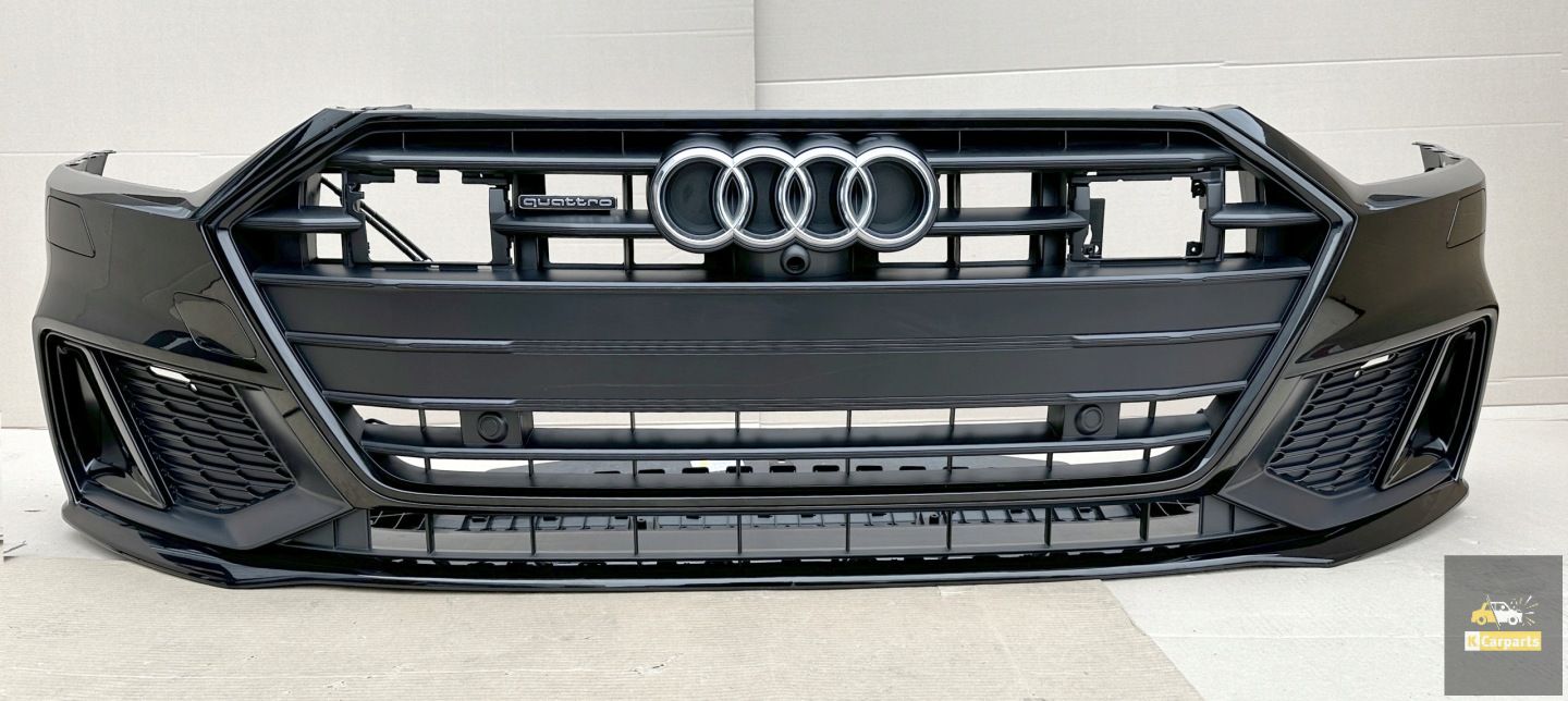4K8... S-LINE, Audi A7 C8 4K8 S-Line 4K Frontstoßstange schwarz, BDB vorne