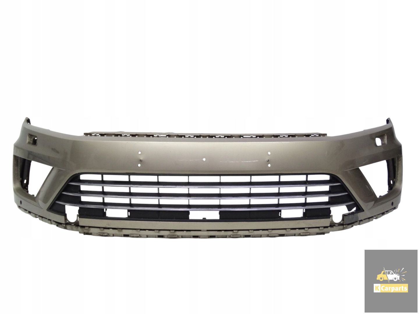 7P6807221D, VW Touareg II lift 7P6 2014-2018 front bumper original 7P6807221D
