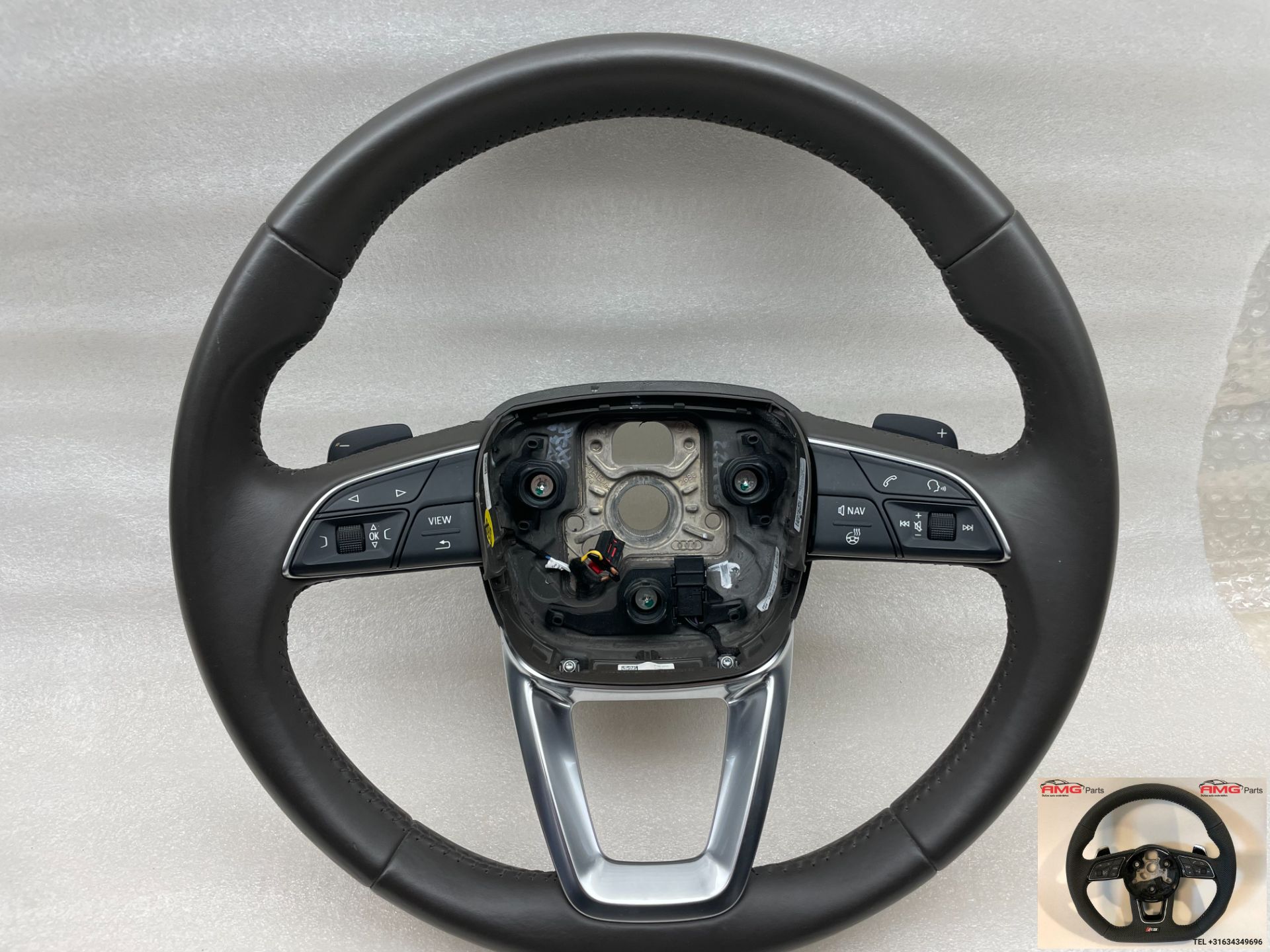 Audi A4 8W Stuur Verwarming Bruin Leer 4M0419091C