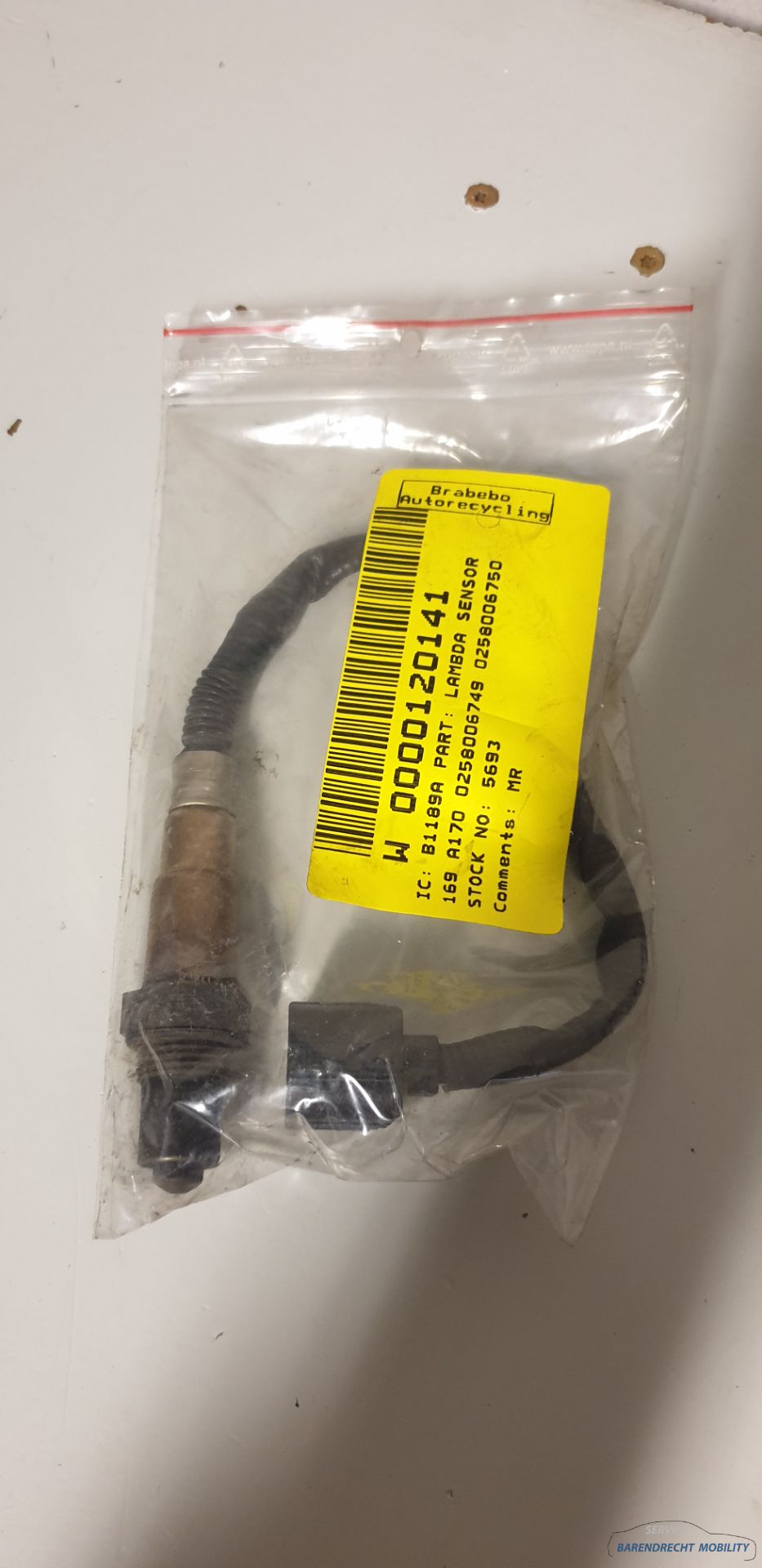 Lambda sensor Mercedes A Class W169 lambda sensor original used 2004 / 2012