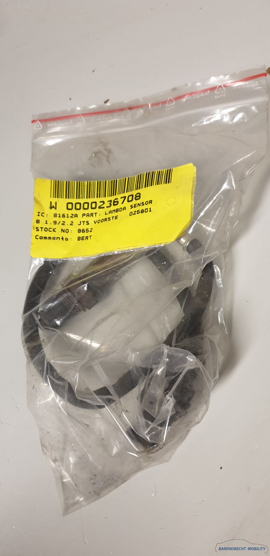 Lambda sensor Alfa Romeo 159 lambda sensor 2.2L JTS 16V used neat condition 2005 2006 2007 2008 2009 2010 2011 2012 BARENDRECHT MOBILITY SERVICE