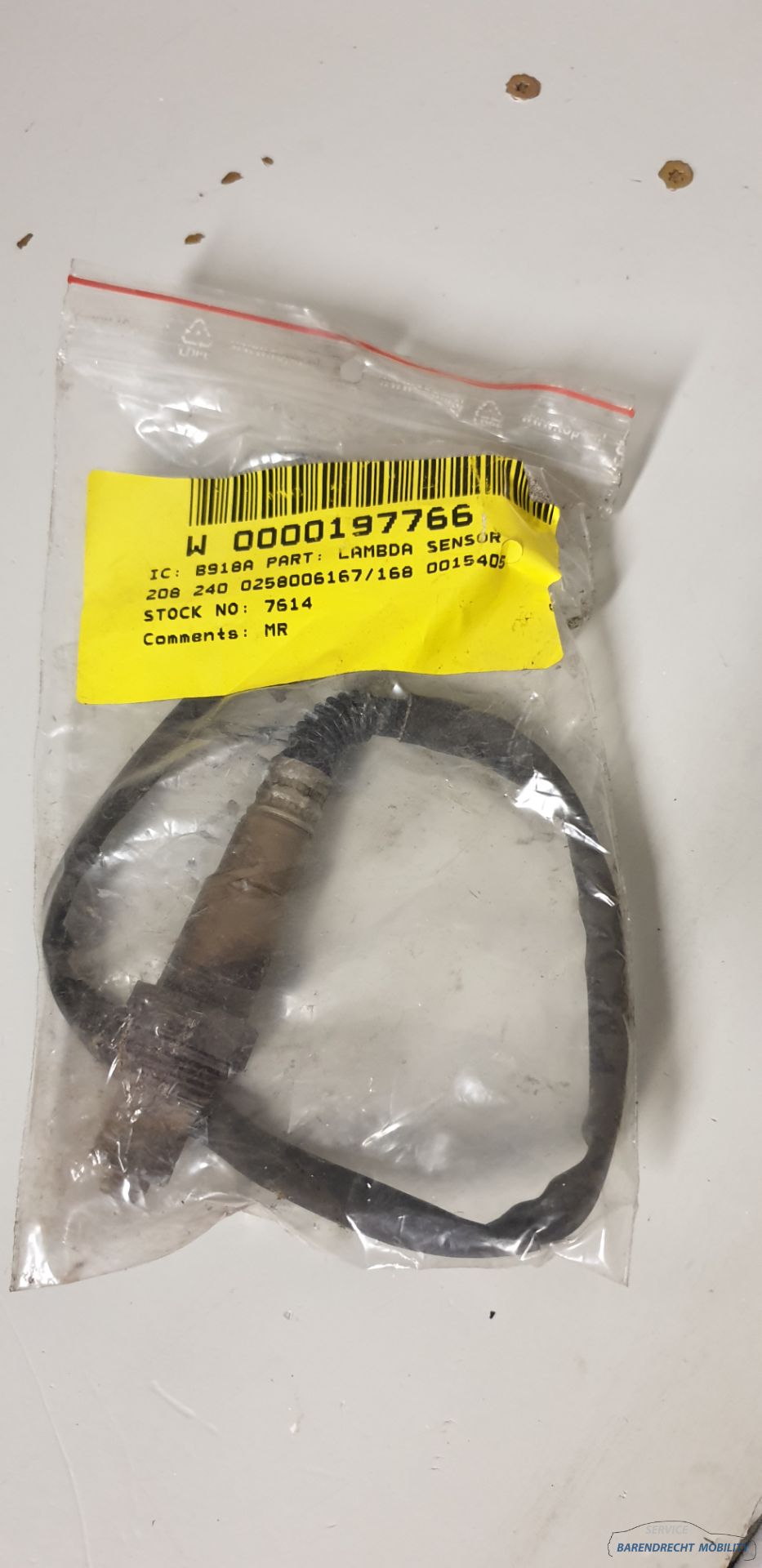 Lambda sensor Mercedes CLK W209 lambda sensor 5.0L 500 V8 24V used neat condition 2012 2013 2014 2015 2016 2017 2018 2019 BARENDRECHT MOBILITY SERVICE