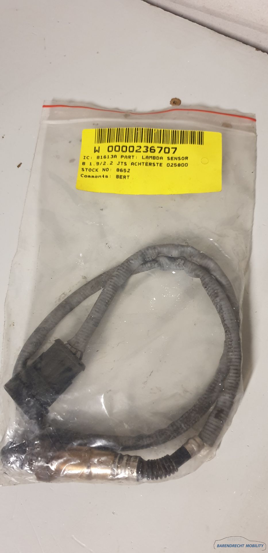 Lambda sensor Alfa Romeo 159 lambda sensor 2.2L JTS 16V used neat condition 2005 2006 2007 2008 2009 2010 2011 2012 BARENDRECHT MOBILITY SERVICE