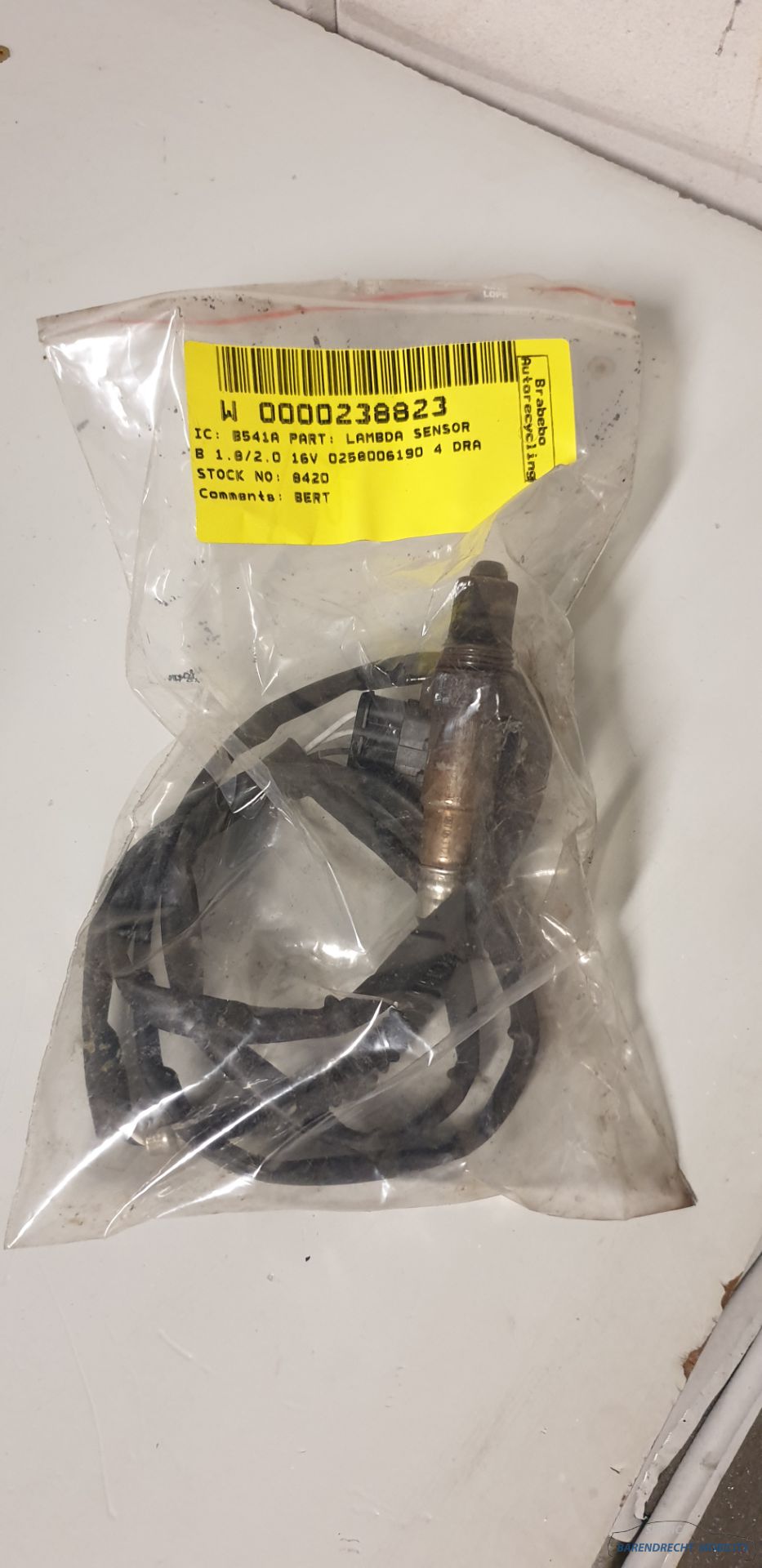 Lambda sensor Alfa Romeo 159 lambda sensor 1.8L Twin Spark 16V used neat condition 2005 2006 2007 2008 2009 2010 2011 2012 BARENDRECHT MOBILITY SERVICE