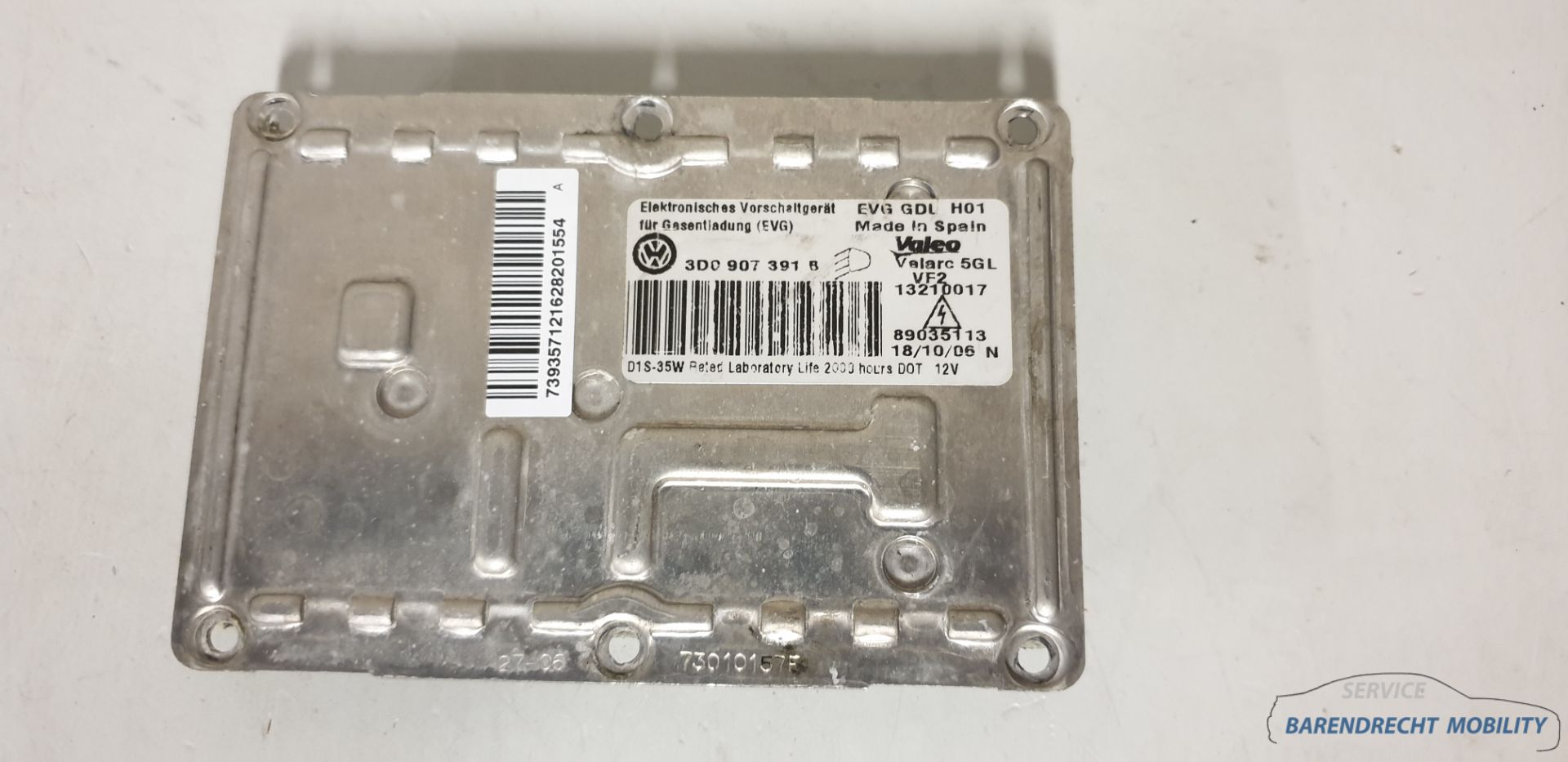 Module xénon Audi A4 B6 VW Phaeton 3D0907391B original utilisé 2001 / 2016