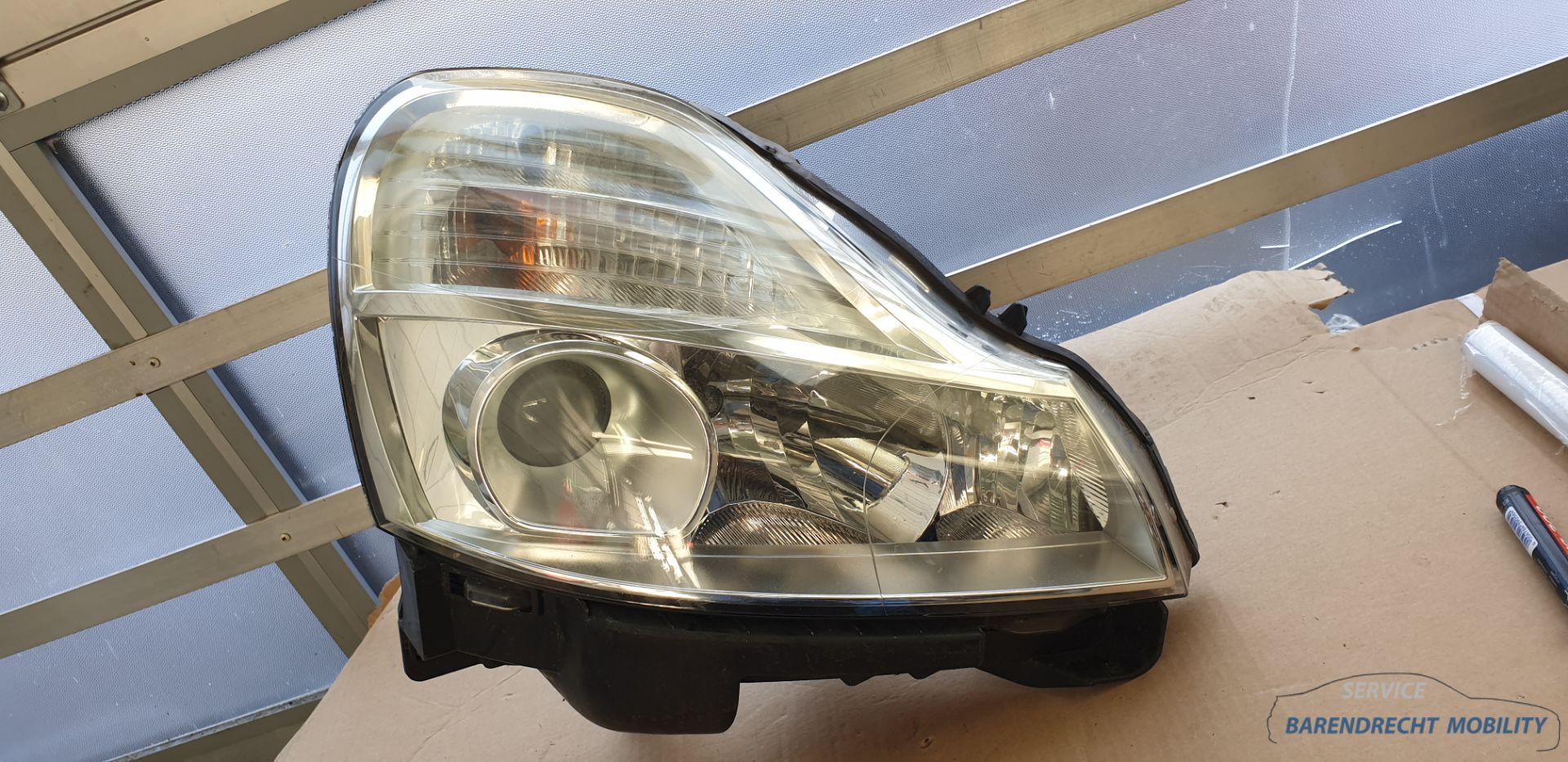 Koplamp Renault (Grand) Modus rechts lens projector bochtverlichting passagierskant origineel gebruikt 2008 / 2012