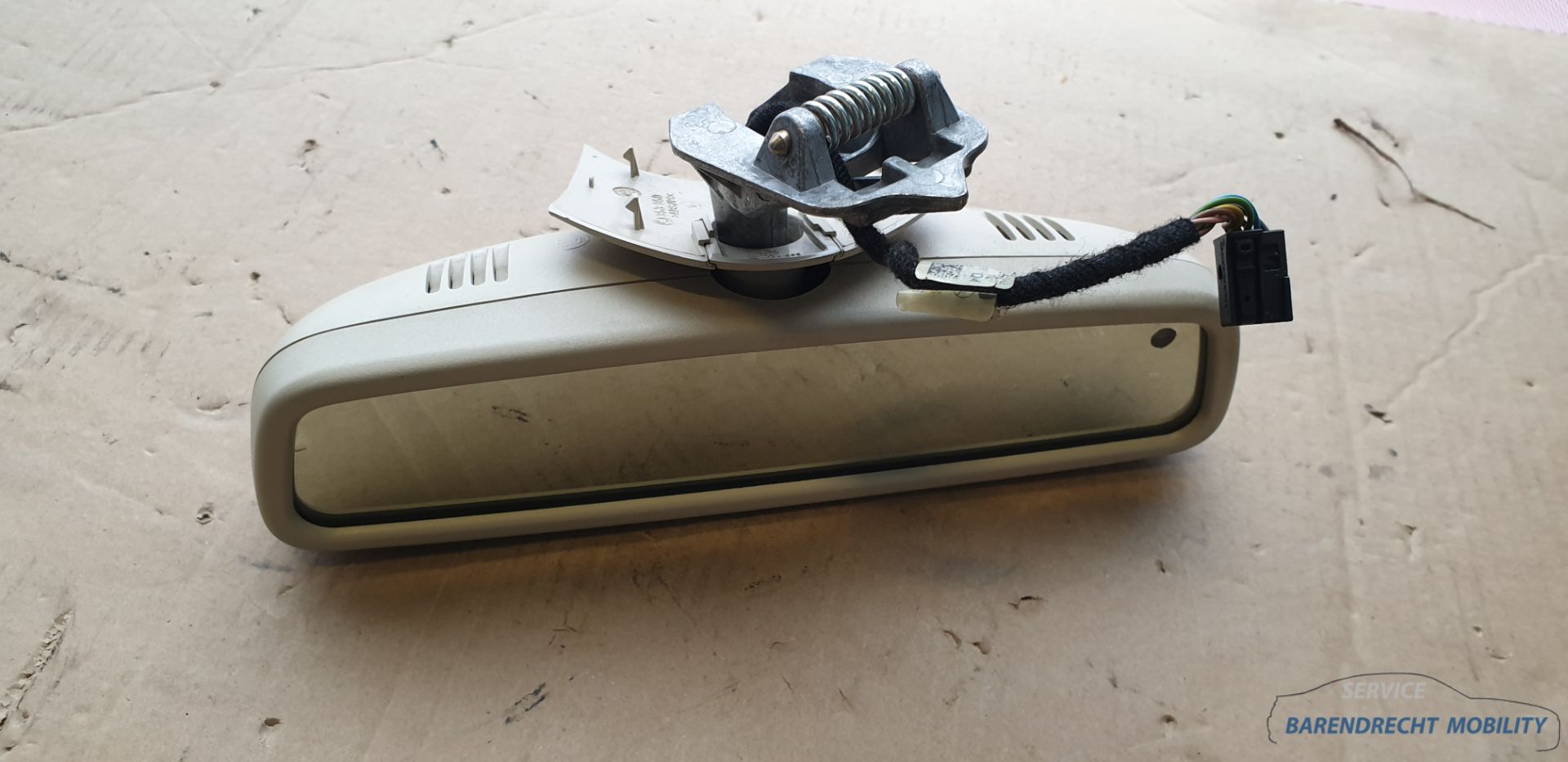 Binnenspiegel Automatisch dimmend E klasse W211 Mercedes A2118110107 beige origineel gebruikt 2002 - 2008